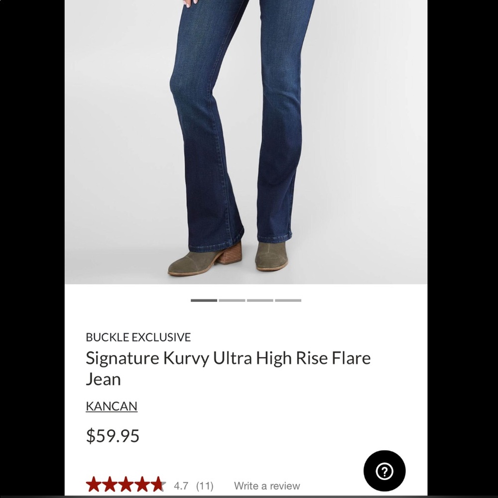 NWT Kancan Buckle Jeans